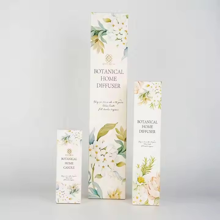 Box printing elegant comfy makeup skincare 100ml 250ml 1000ml packaging essential oil attar facial beauty care foldable box