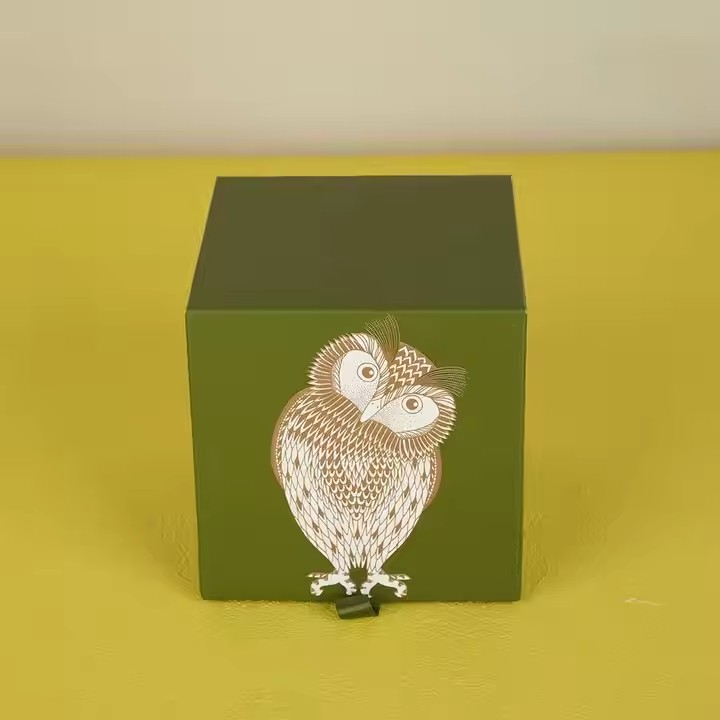 Box printing green boxes set printing cardboard candle jars container gift box packaging