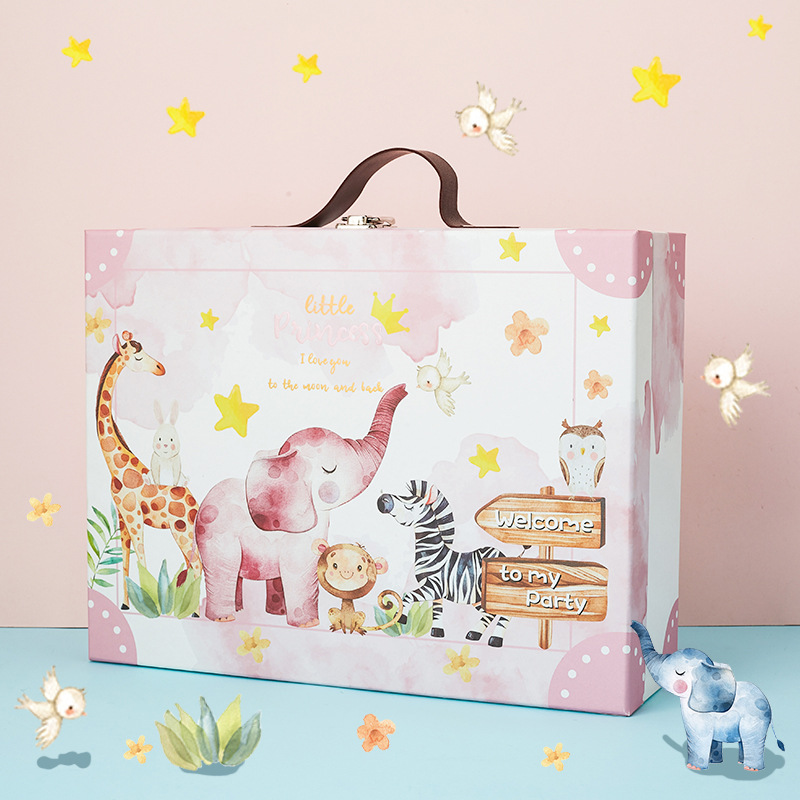 Box printing children child kids newborn baby paper cardboard storage gift box set