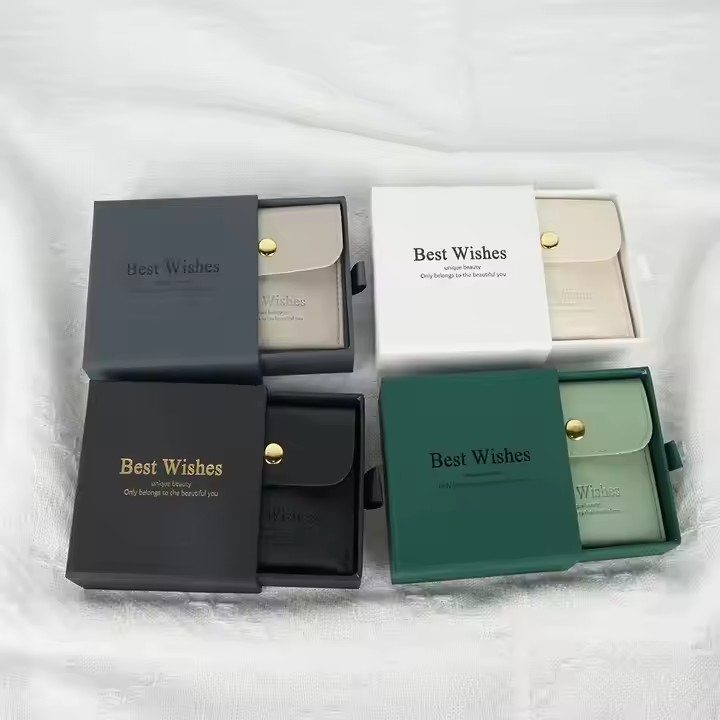 Box printing professional custom logo portable engagement wedding ring boxes jewellery packaging