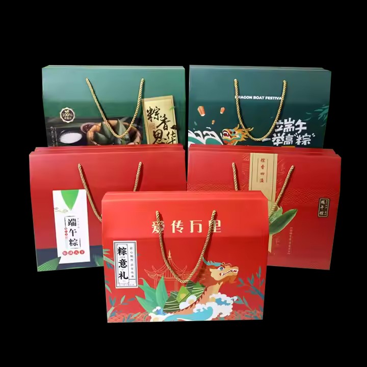 Box printing customized cardboard fruit gift corrugated box for packing with handle