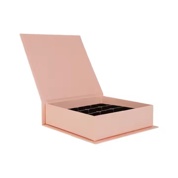 Box printing china wholesale ramadan square pink wedding rigid chocolate box with dividers