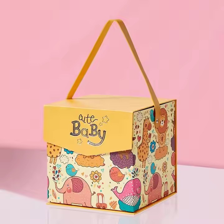 Box printing children kids child baby recyclable rigid magnetic paper gift cardboard box