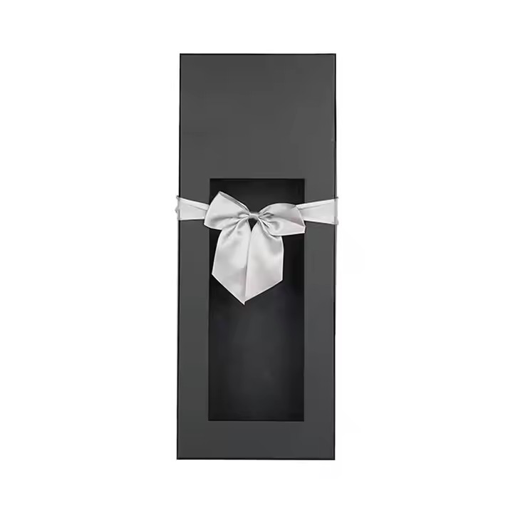Box printing fold lid and bottom flower boxes for bouquets with window and bow